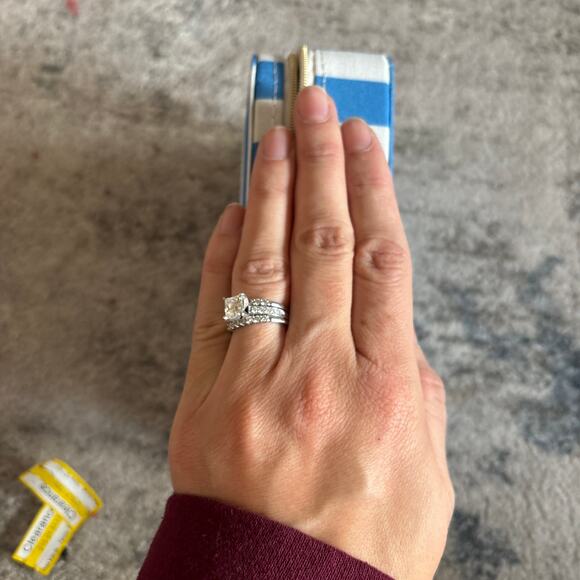 A New Day Blue White Striped Rectangular Zip Travel Jewelry Organizer NEW - Picture 8 of 8